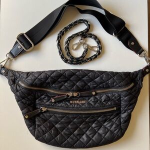 MZ Wallace Crosby Crossbody Sling Bag Black